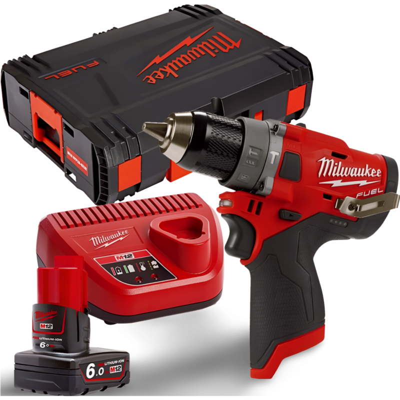 Milwaukee M12 FPD-402X Compact Impact Drill 12V Li-ion 4933459804 ...