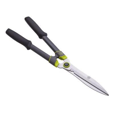 Straight edge hedge shears 600mm, steel handles