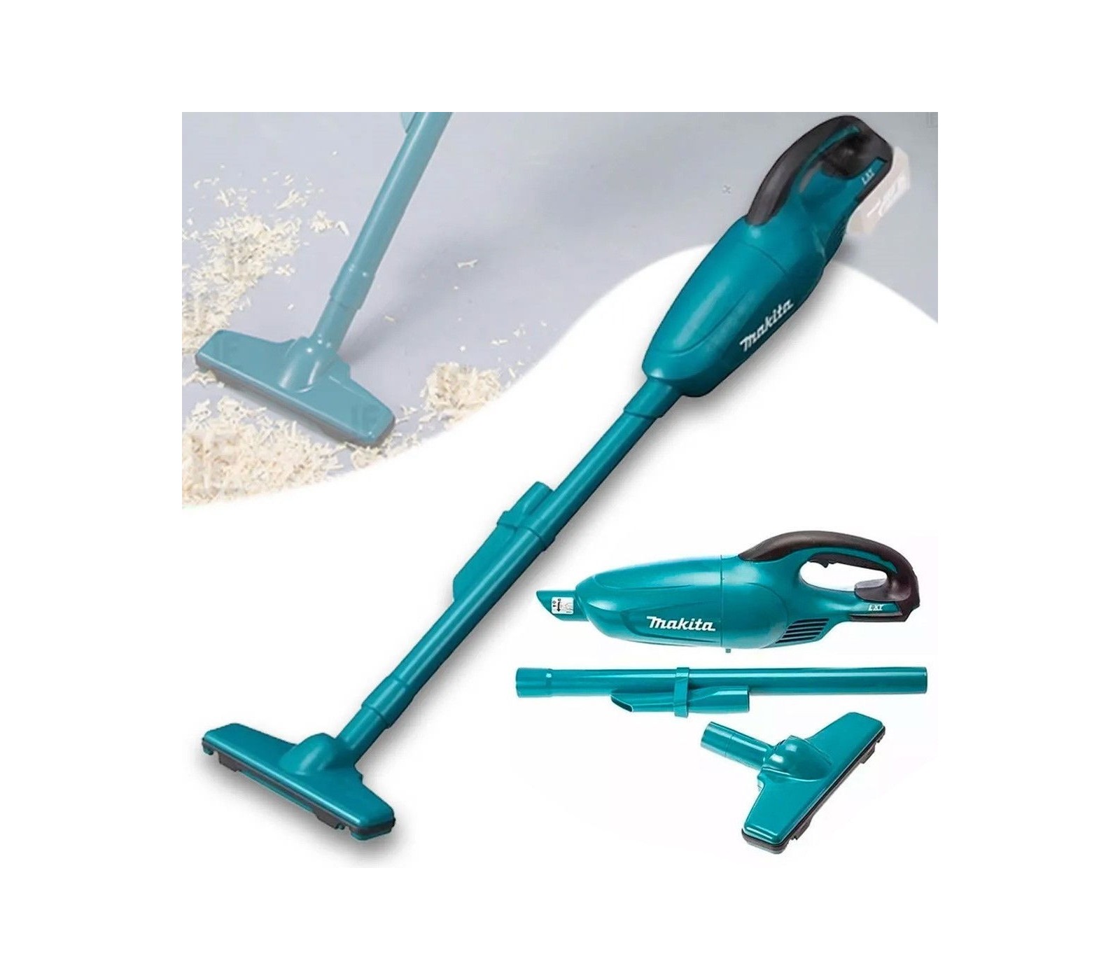 Akumuliatorinis dulkių siurblys Makita (DCL180Z), 18 V