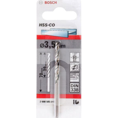 Metalo grąžtas Bosch, 3,5x70 mm