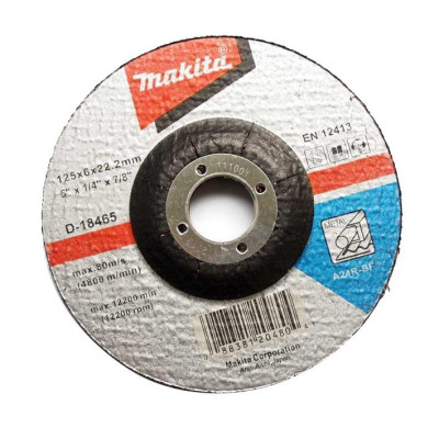 Metalo šlifavimo diskas Makita D-18465, 125x6x22.2 mm