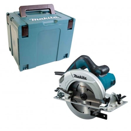 Elektrinis diskinis pjūklas Makita HS7601J, 190 mm, 1200 W + lagaminas
