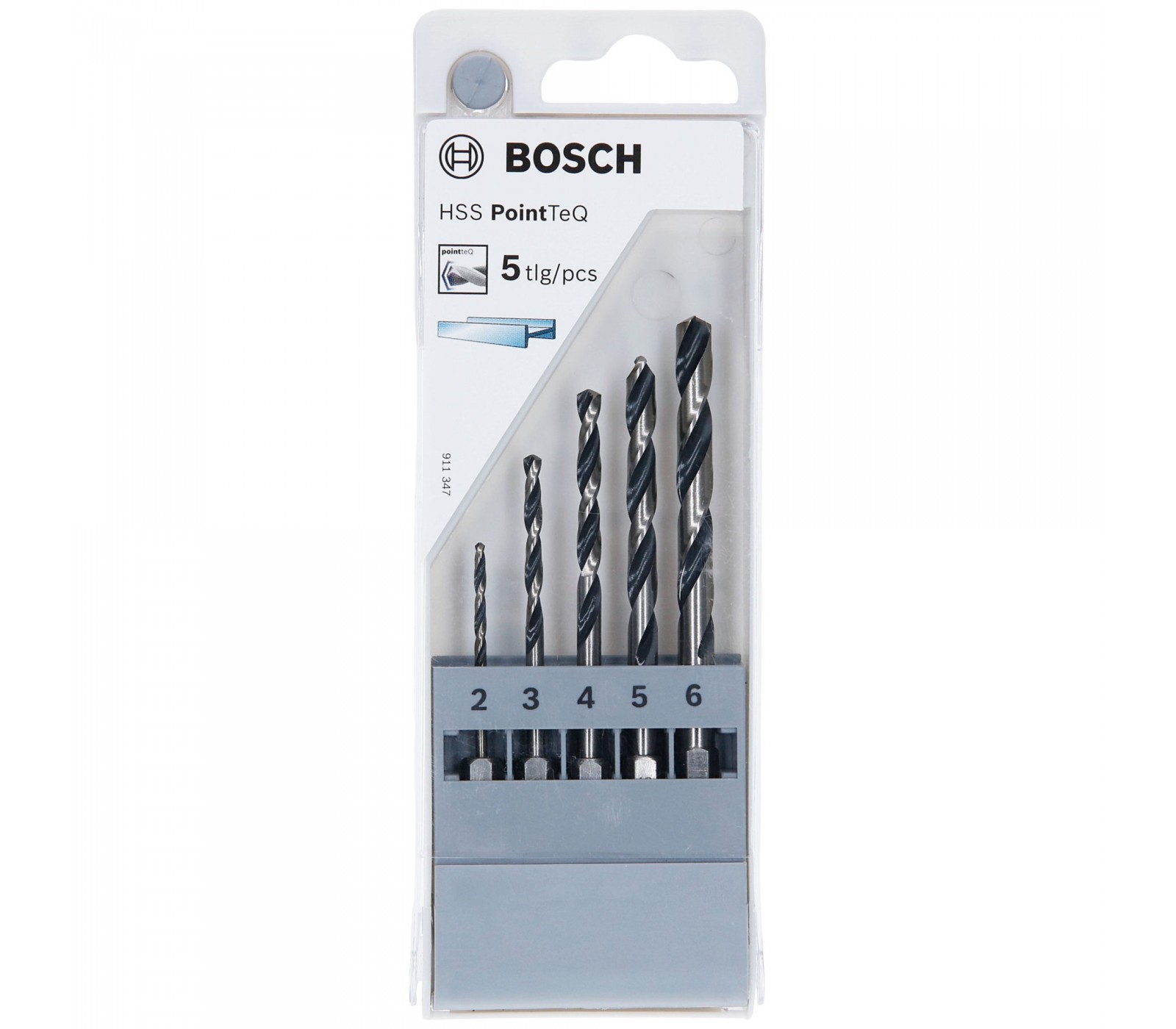 Spiral drill bit set Bosch HSS PointTeQ 