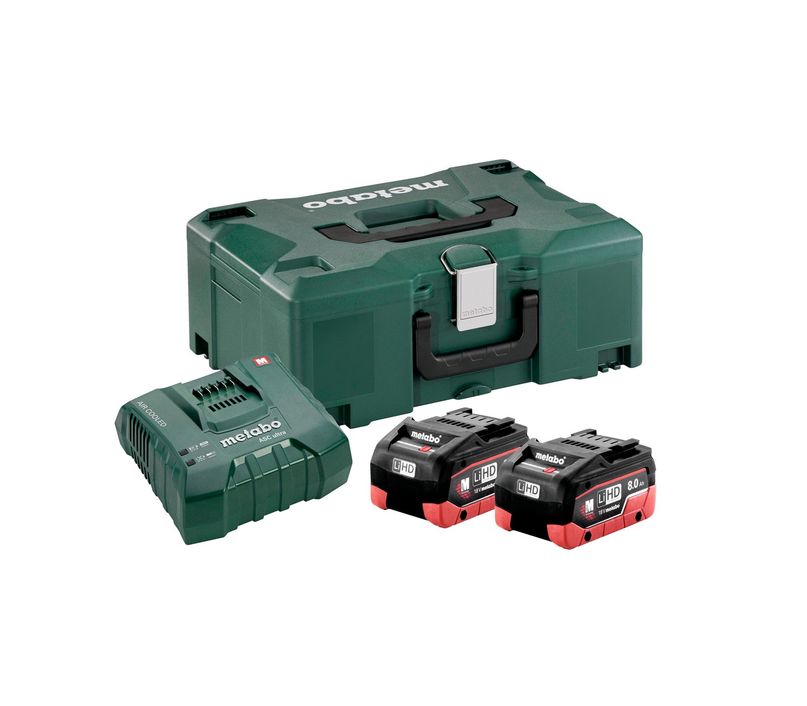 Metabo battery 18 V, 2 x 8 Ah, charger 